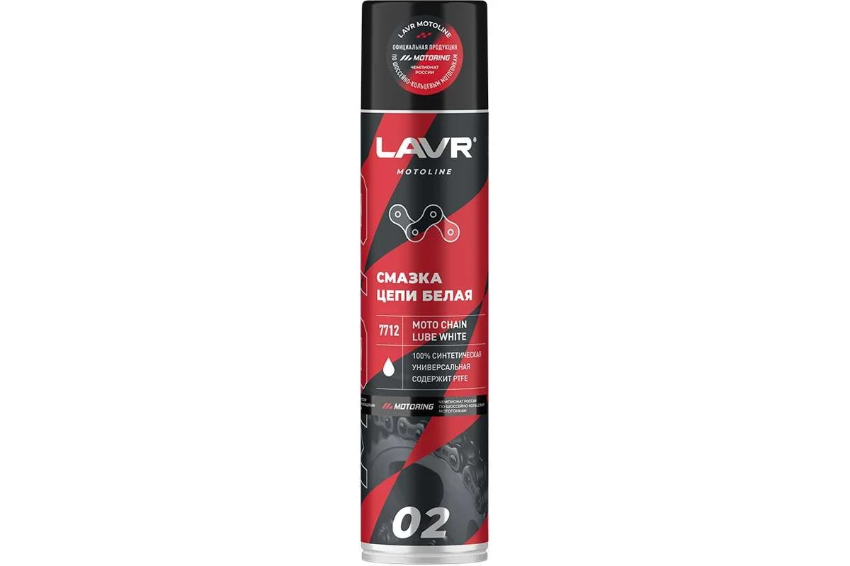LAVR MOTO Смазка цепи Белая, 400 мл