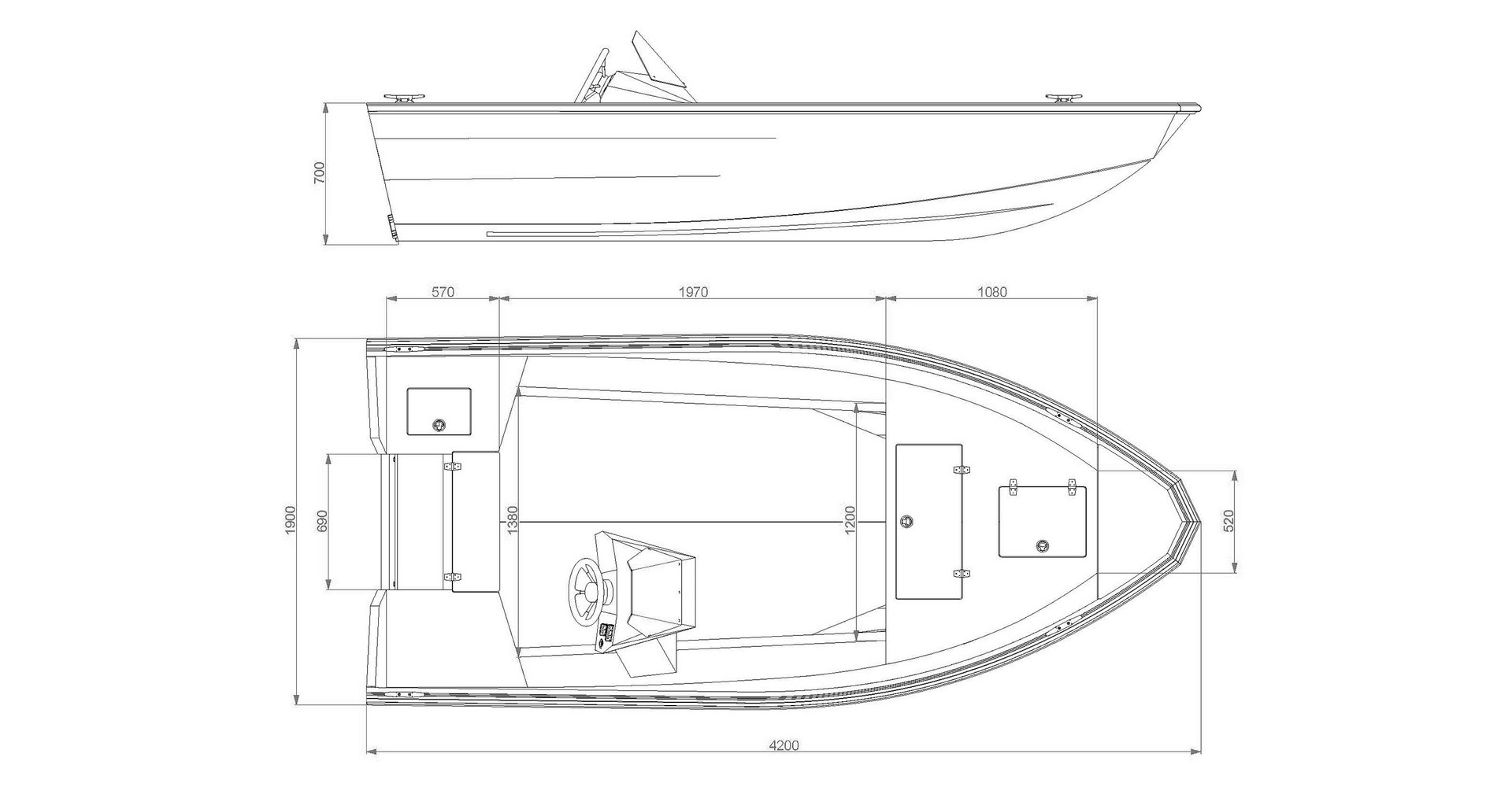 лодка WINDBOAT Evo 4.2 C