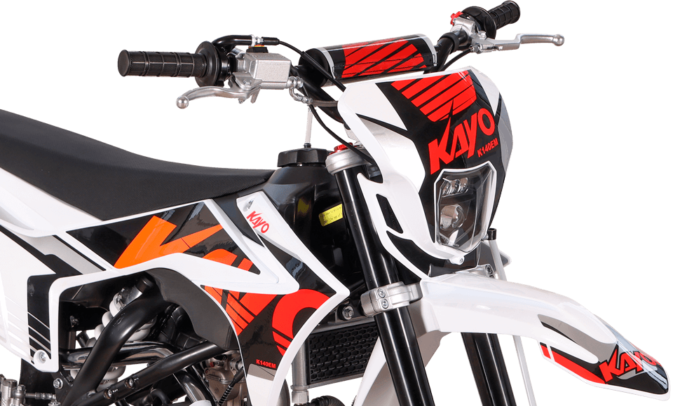 Питбайк KAYO BASIC K140EM 19/16 KRZ (механ. сцепл., эл. стартер 2025г.)
