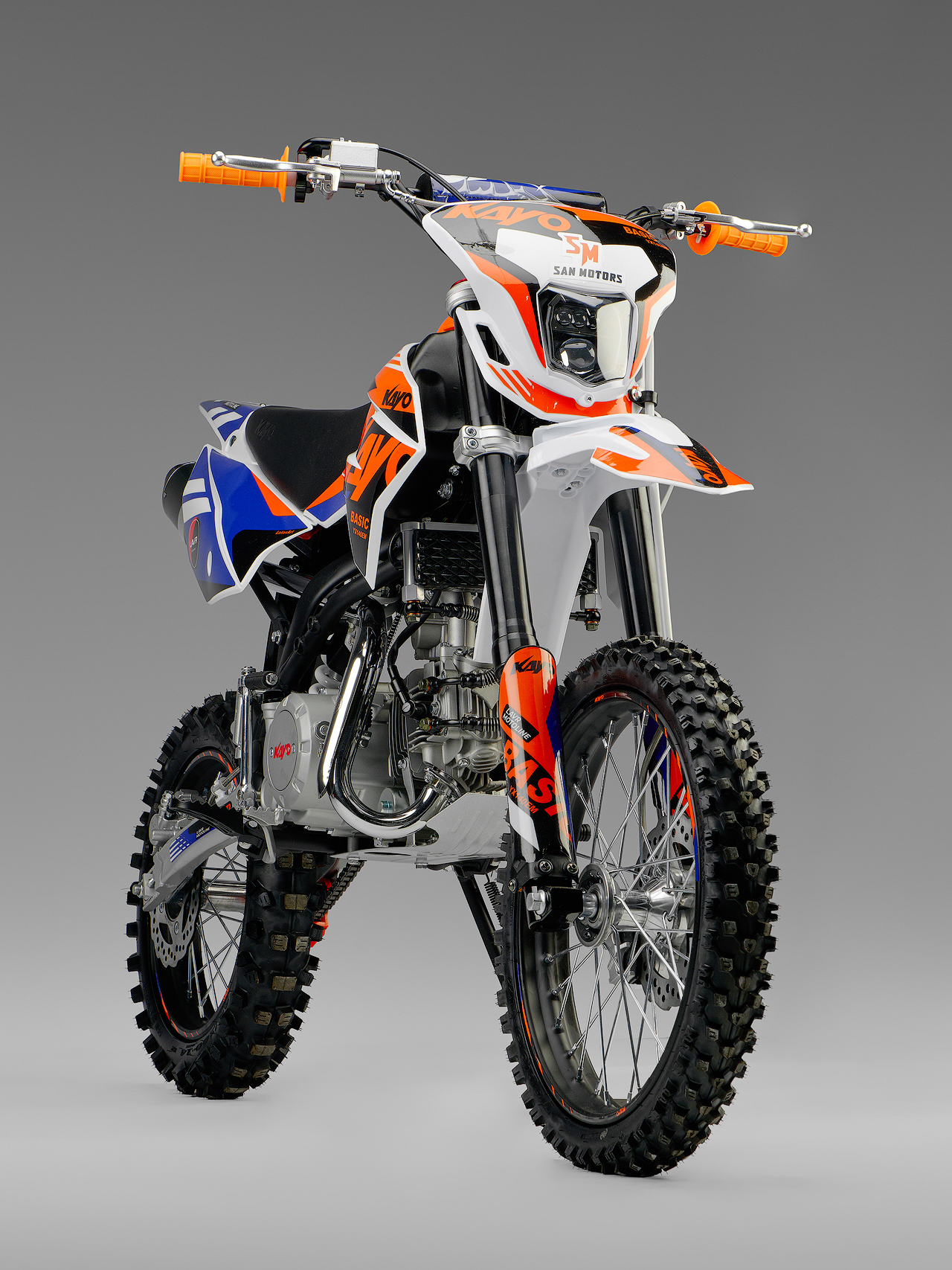 Питбайк KAYO BASIC YX140EM 17/14 KRZ 26 (механ. сцепл., эл. стартер)
