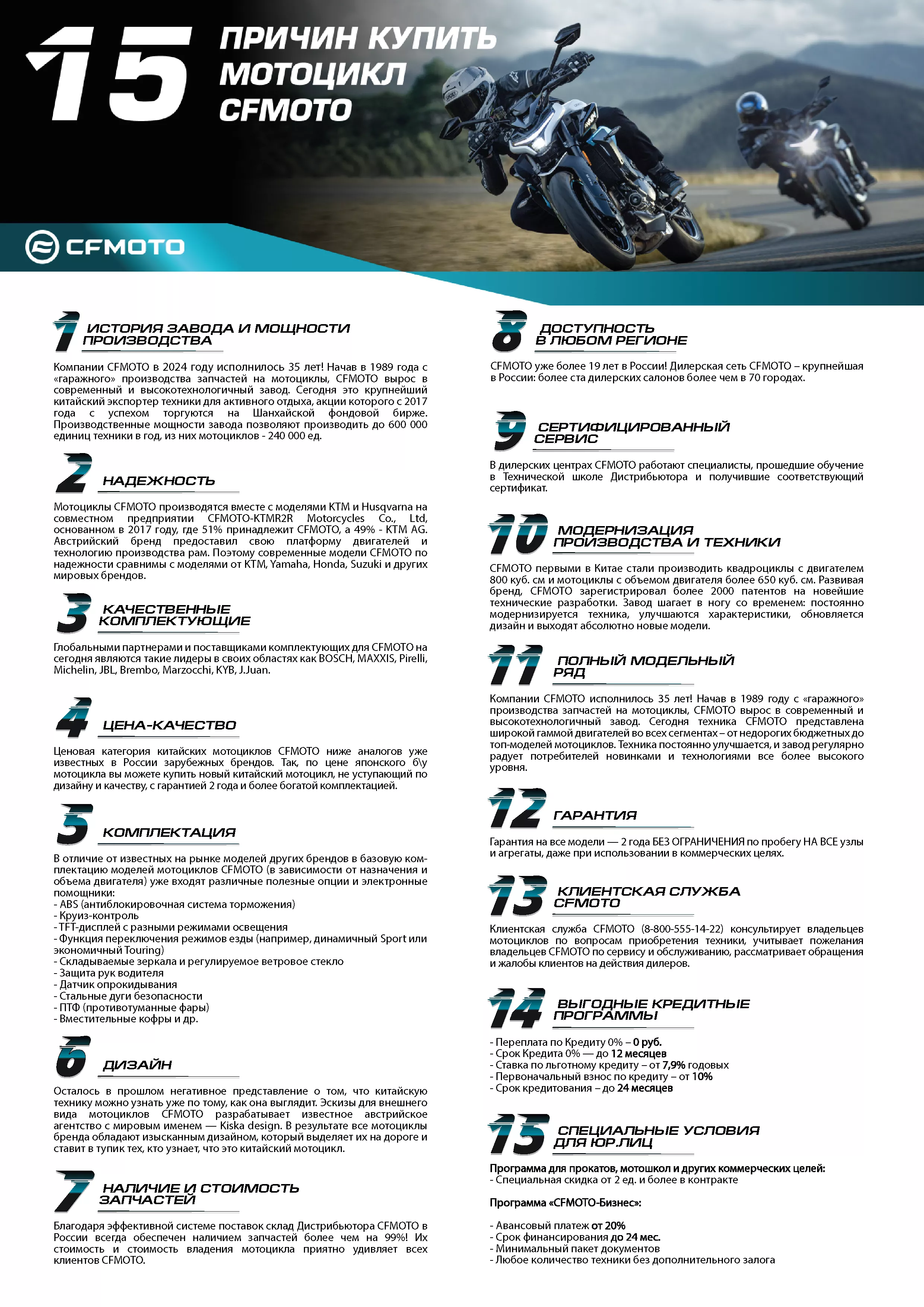 15 причин купить CFMOTO