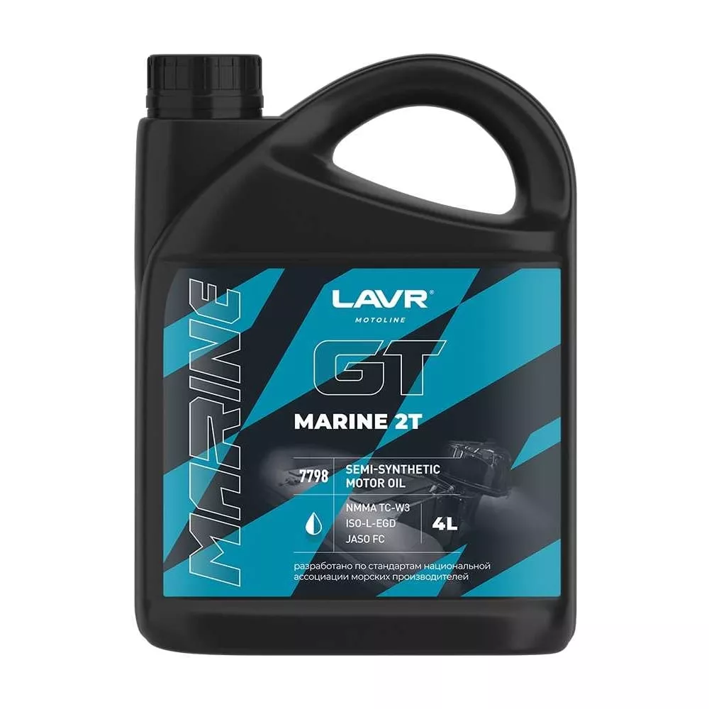 LAVR MOTO Моторное масло GT Marine 2Т FC, 4л