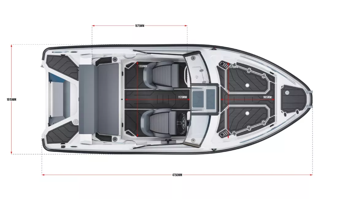 Комбинированная лодка Victory 470 Open