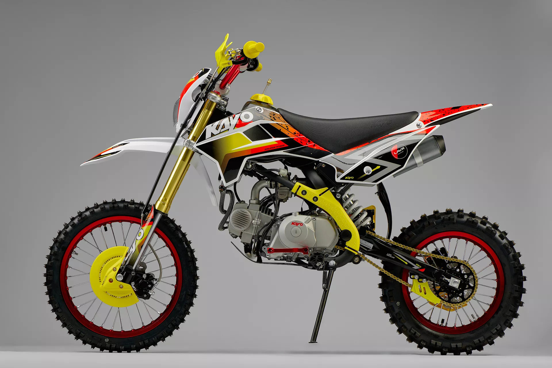Питбайк KAYO EVOLUTION YX140EM 17/14 KRZ 26 (механ. сцепл., эл. стартер)