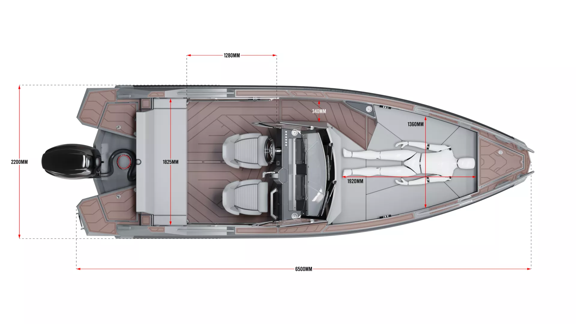 Алюминиевая лодка Victory A6 Open