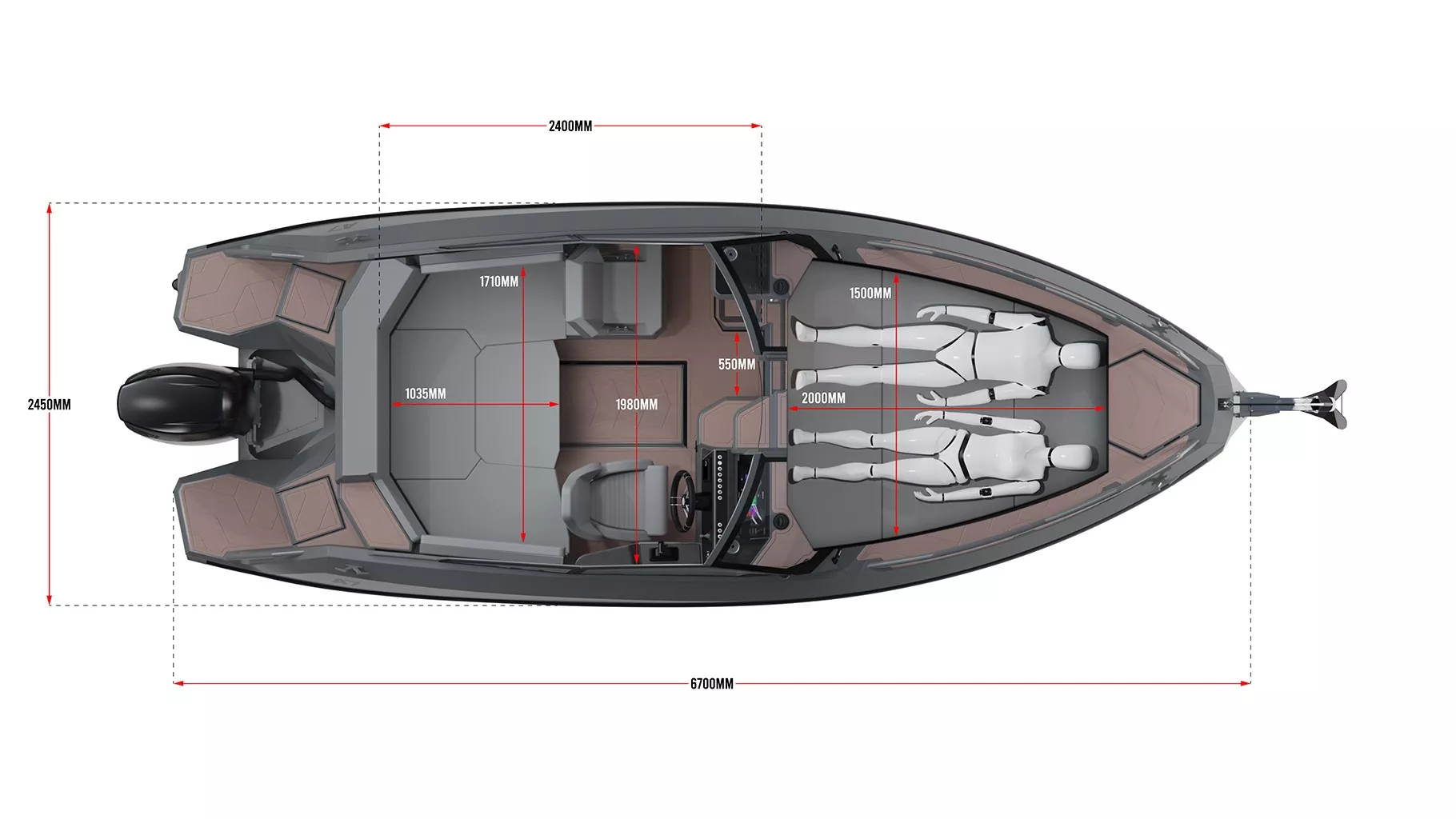 Алюминиевая лодка Victory A7 Cruiser