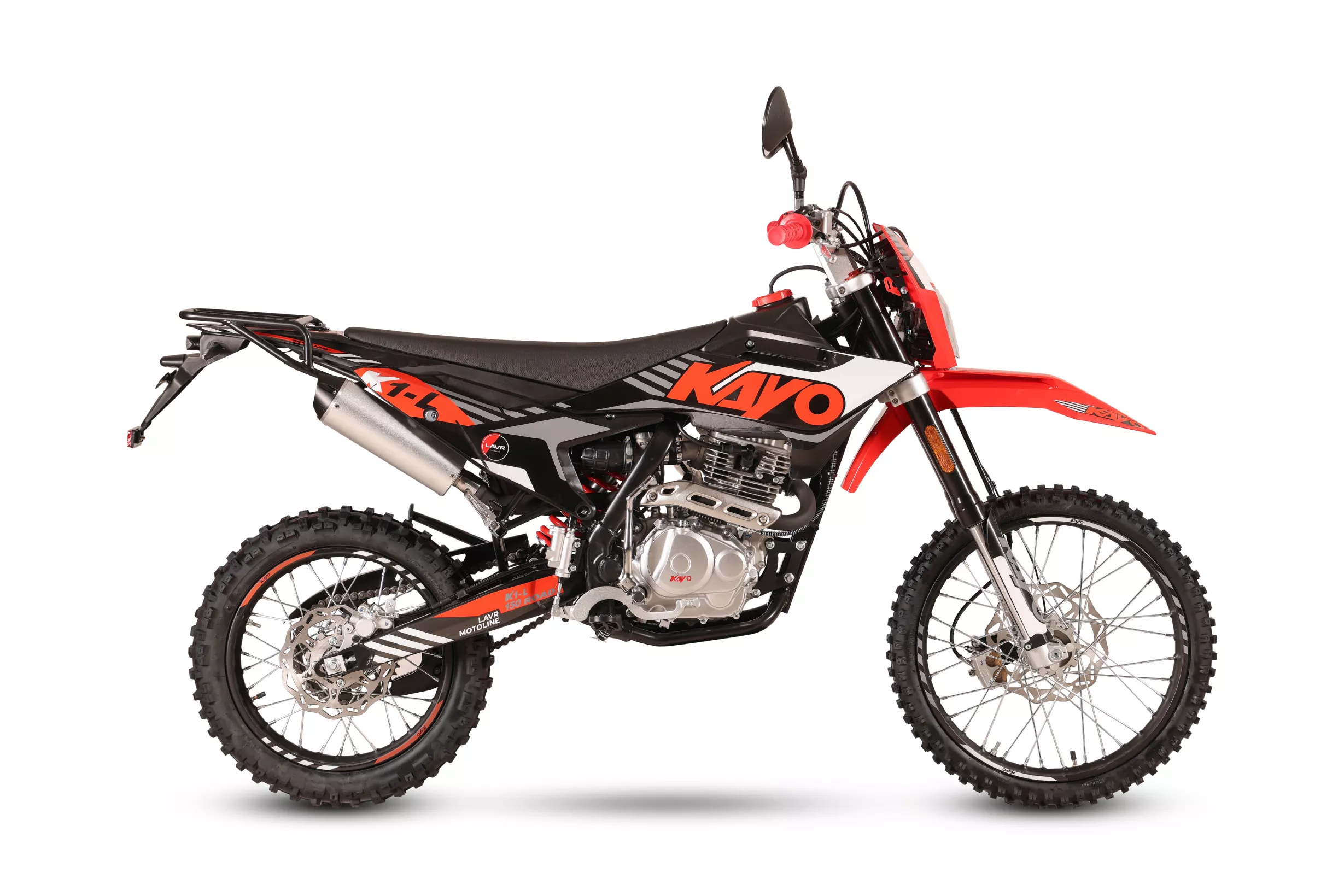 Мотоцикл кроссовый KAYO K1-L 150 ROAD 19/16 26 ПТС